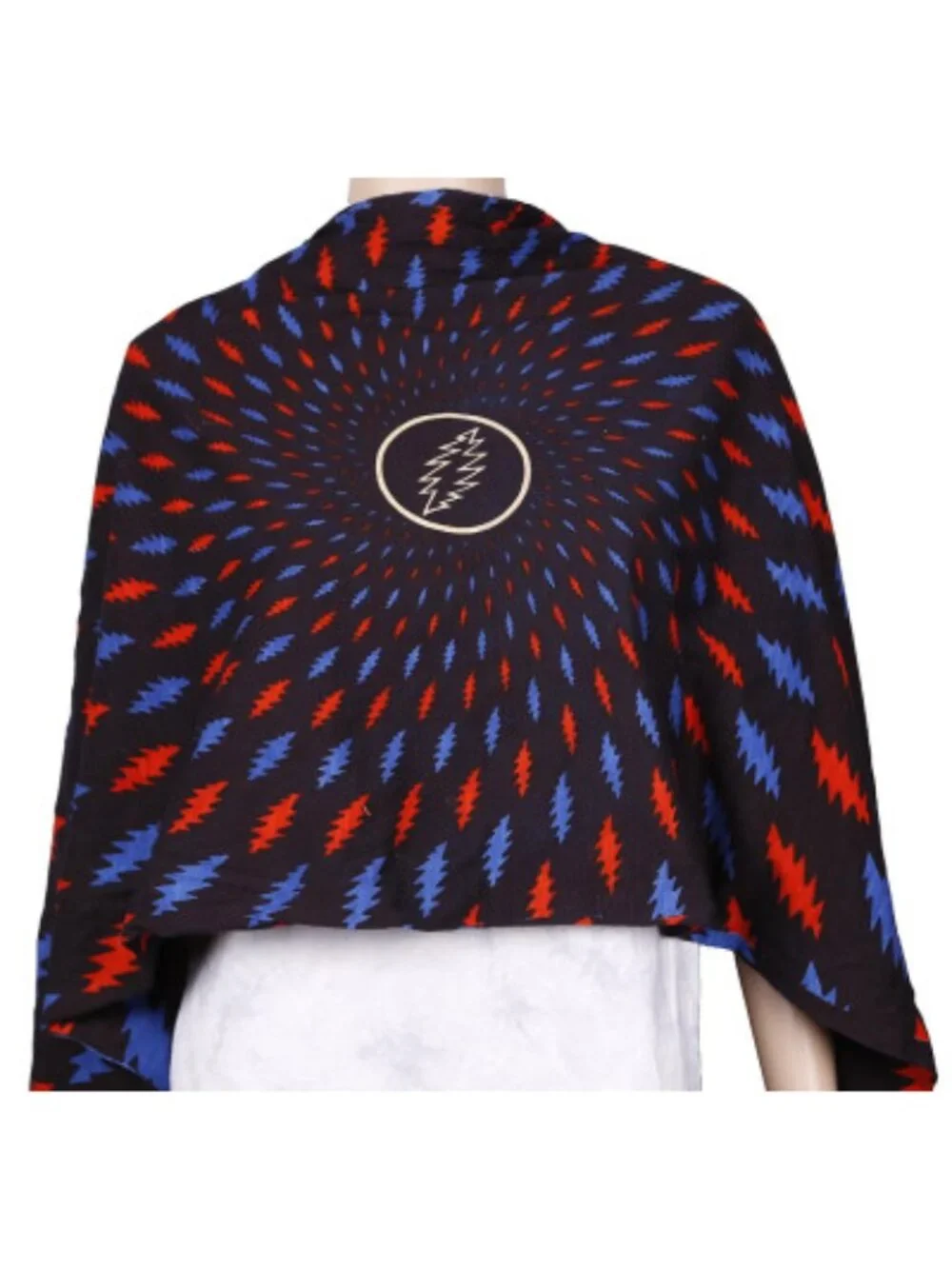 Grateful Dead Lightning Bolts Scarf ~ 70